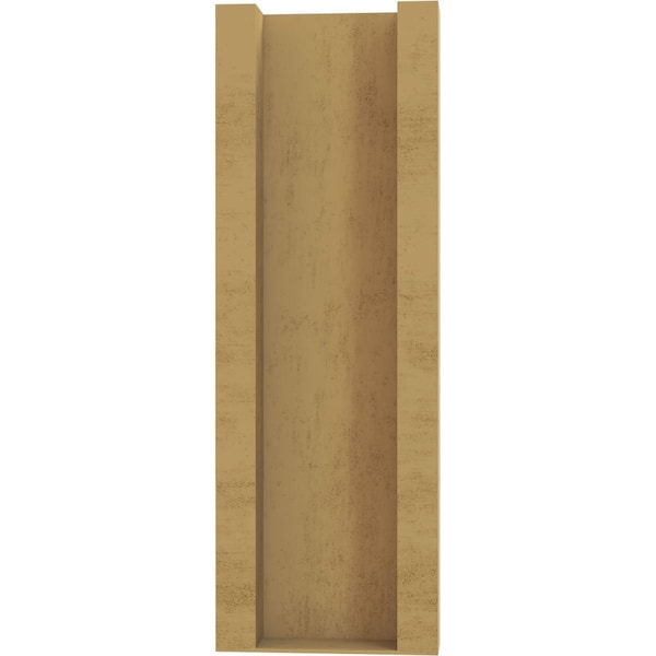 Ekena Millwork 5 1/2-in W x 12-in D x 16-in H Funston Block Rough Cedar Woodgrain TimberThane Outlooker, Primed Tan - OUTUR055X12X16FST44RCPR