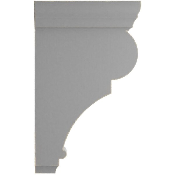 Ekena Millwork 2 1/2"W x 5 1/2"D x 10"H Medium Rojas Wood Vintage Decor Corbel, Pebble Grey - CORWD02X05X10RJPG