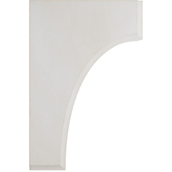 Ekena Millwork 1 3/4"W x 4"D x 6"H Clarksville Wood Vintage Decor Bracket, Chalk Dust White - BKTWD02X04X06CVWH