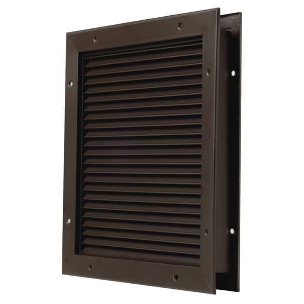 National Guard Louver, No Vision, Dk Bronze, 24x24 - L-700-BFDKB-24X24