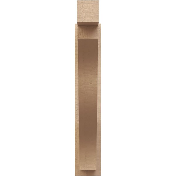 Ekena Millwork 5 1/2-in W x 26-in D x 32-in H Funston Block Rough Cedar Woodgrain TimberThane Outlooker, Primed Tan - OUTUR055X26X32FST44RCPR
