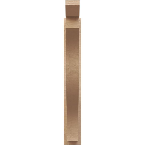 Ekena Millwork 5 1/2-in W x 28-in D x 40-in H Funston Slat Rough Cedar Woodgrain TimberThane Outlooker, Primed Tan - OUTUR055X28X40FST24RCPR