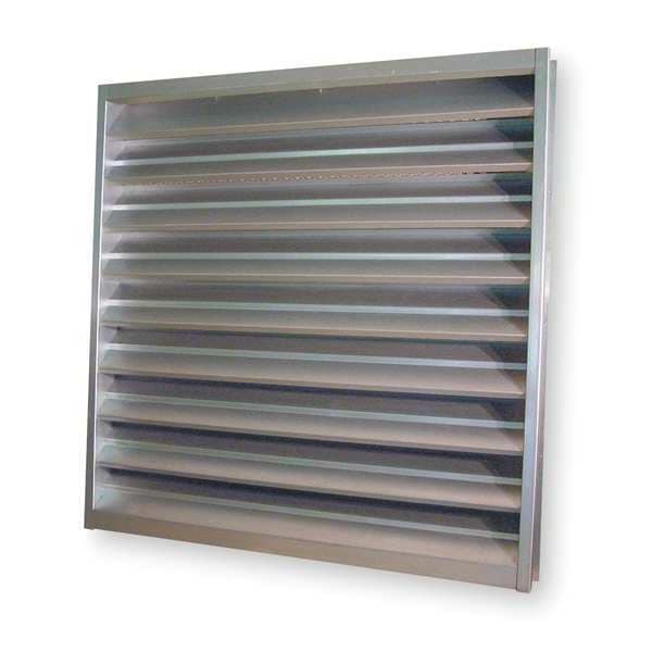Dayton Louver, Wall Opening 24x36In, Galvannealed - 4FZG5