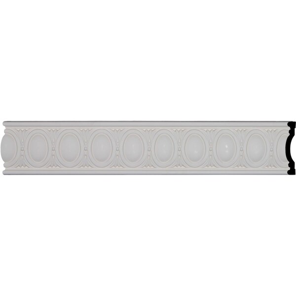 Ekena Millwork SAMPLE - 5 5/8"H x 1 1/8"P x 12"L Egg & Dart Chair Rail - SAMPLE-CHA05X01EG