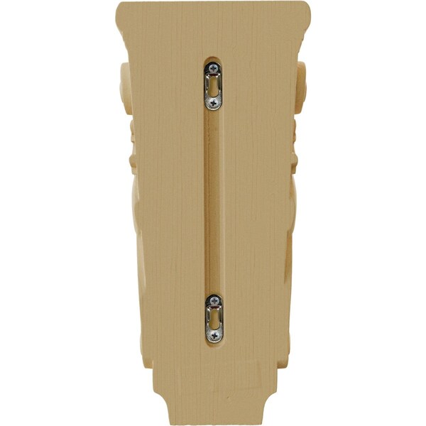 Ekena Millwork 6 1/4"W x 3 1/8"D x 13 1/2"H Medium Farmingdale Acanthus Pilaster Corbel, Alder - COR06X03X13FRAL