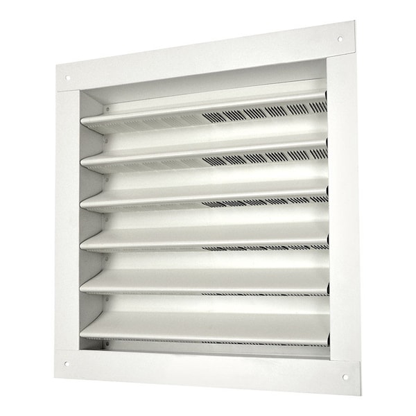 Gaf Master Flow 12 in. W X 12 in. L White Aluminum Wall Louver - DA1212W