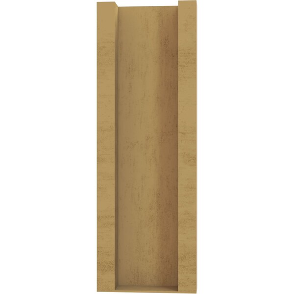 Ekena Millwork 5 1/2-in W x 12-in D x 16-in H Balboa Block Rough Cedar Woodgrain TimberThane Outlooker, Primed Tan - OUTUR055X12X16BOA44RCPR
