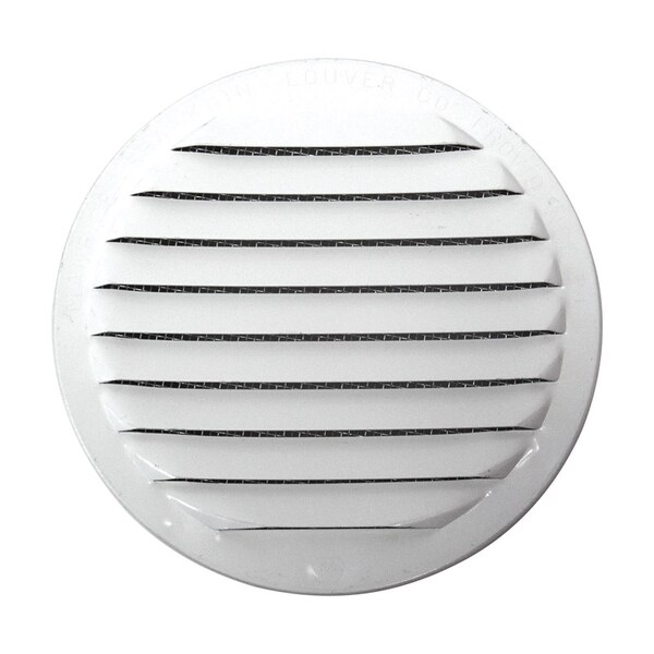 Maurice Franklin Lou Maurice Franklin Louver 4 in. W X 4 in. L Gloss White Aluminum Mini Louver - RLW-100  4