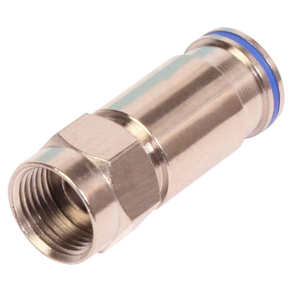 Conectores de compresión Quest Technology International F (Macho), 75 Ohm - Rg-6 Quad, paquete de 10 - COM-1306