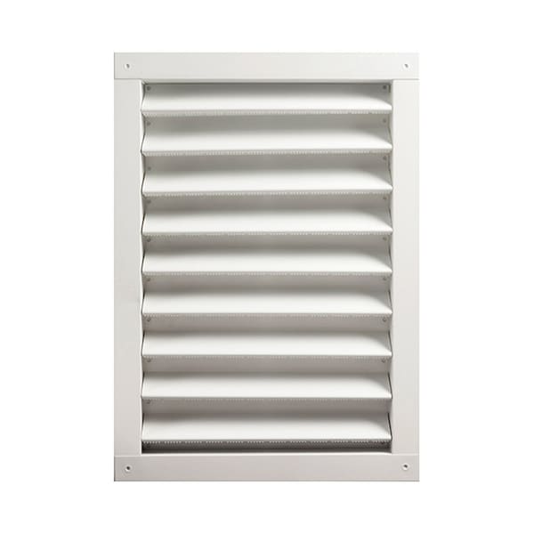 Gaf Master Flow 18 in. W X 24 in. L White Aluminum Wall Louver - DA1824W