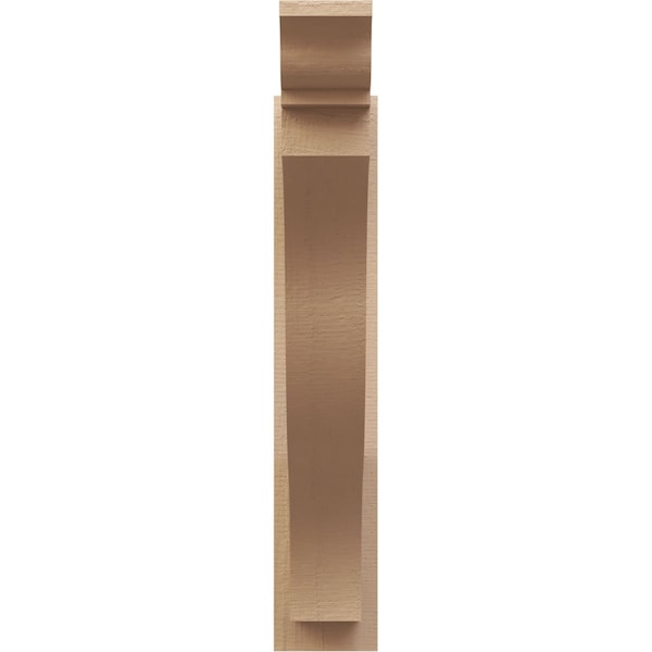 Ekena Millwork 6-in W x 28-in D x 32-in H Funston Trad Rough Cedar Woodgrain TimberThane Outlooker, Primed Tan - OUTUR060X28X32FST04RCPR