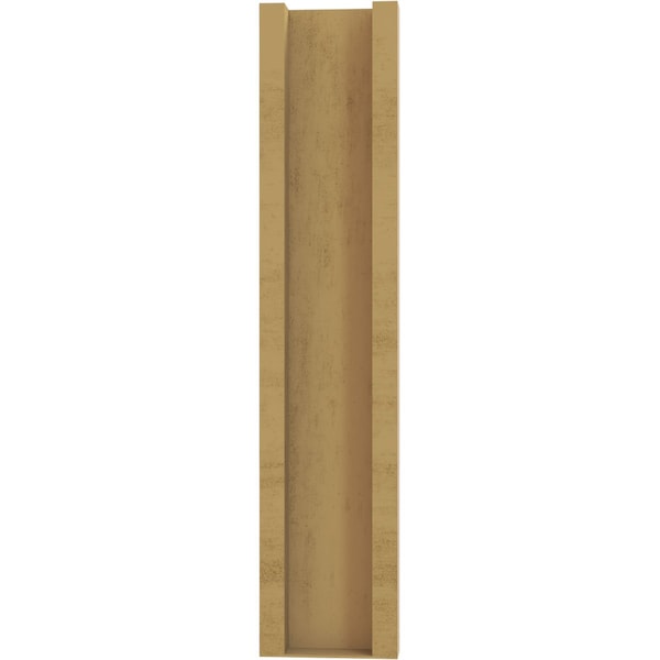 Ekena Millwork 5 1/2-in W x 14-in D x 26-in H Balboa Slat Rough Cedar Woodgrain TimberThane Outlooker, Primed Tan - OUTUR055X14X26BOA24RCPR