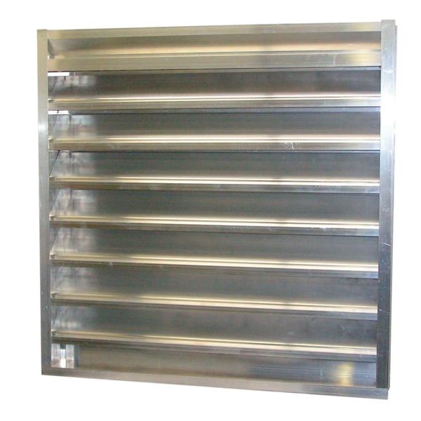 Dayton Combo Louver Damper, Adj, 41-1/2 H, Alum - 5NKJ0