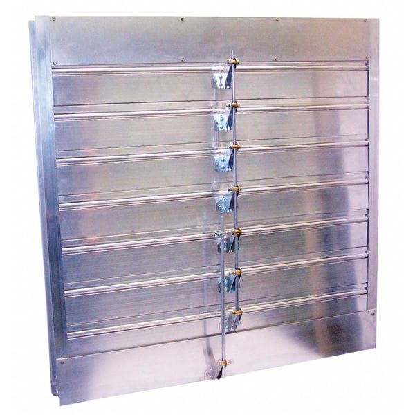 Dayton Combo Louver Damper, Adj, 41-1/2 H, Alum - 5NKJ0