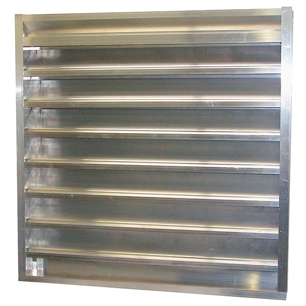 Dayton Combo Louver Damper, Adj, 41-1/2 H, Alum - 5NKJ0