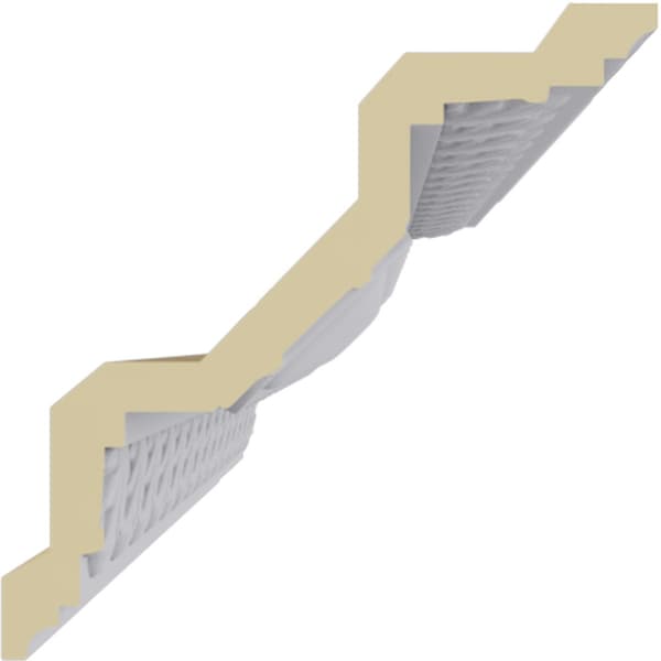 Ekena Millwork 4"H x 4"P x 5 3/4"F x 94 1/2"L, (1 1/4" Repeat), Egg and Dart Crown Moulding - MLD03X03X05EG