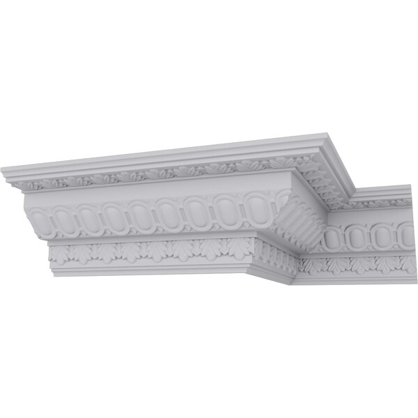 Ekena Millwork 4"H x 4"P x 5 3/4"F x 94 1/2"L, (1 1/4" Repeat), Egg and Dart Crown Moulding - MLD03X03X05EG