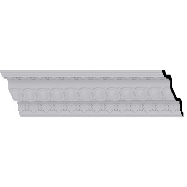 Ekena Millwork 4"H x 4"P x 5 3/4"F x 94 1/2"L, (1 1/4" Repeat), Egg and Dart Crown Moulding - MLD03X03X05EG