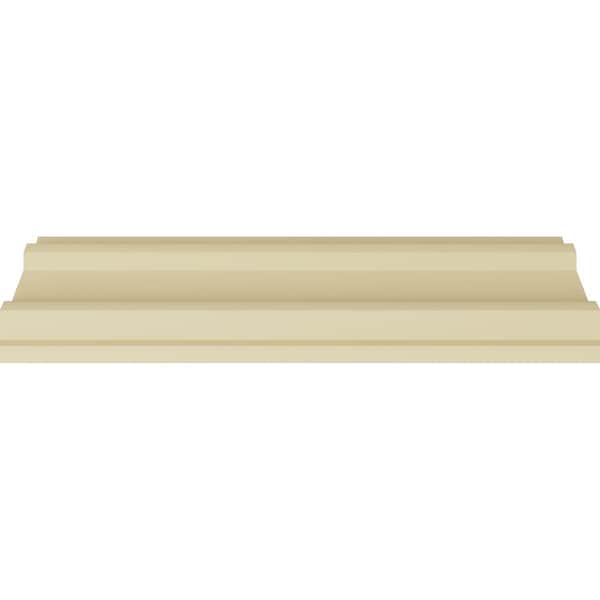 Ekena Millwork 4"H x 4"P x 5 3/4"F x 94 1/2"L, (1 1/4" Repeat), Egg and Dart Crown Moulding - MLD03X03X05EG