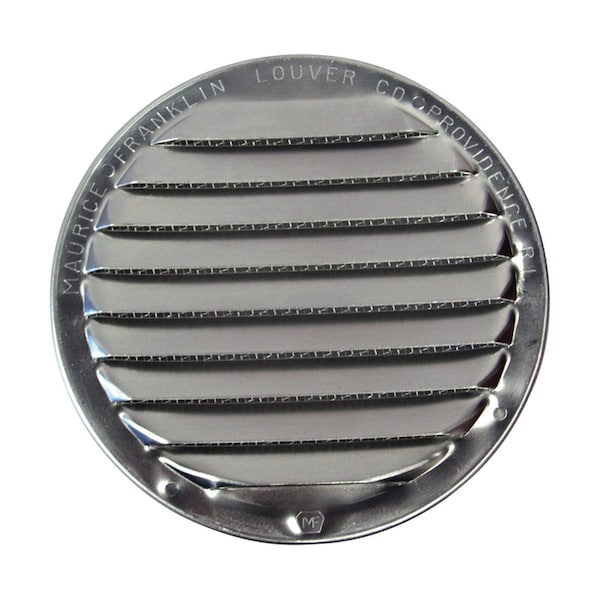 Maurice Franklin Lou Maurice Franklin Louver 4 in. W X 4 in. L Bright Silver Aluminum Mini Louver - RL-100  4