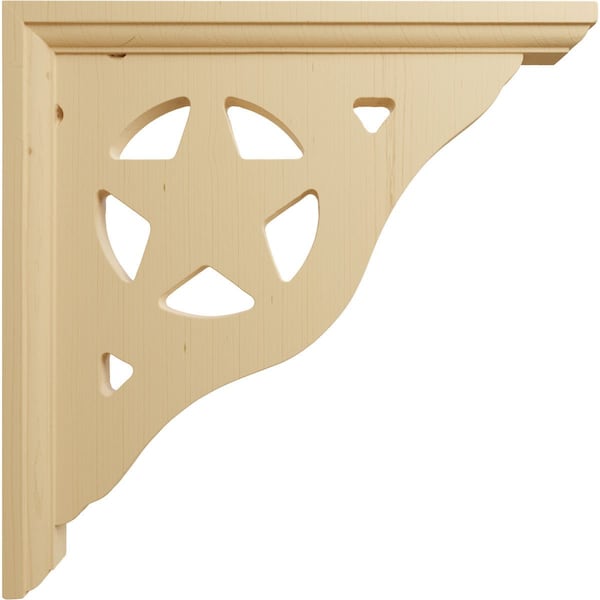 Ekena Millwork 1 1/2"W x 10"D x 10"H Austin Bracket, Alder - BKT01X10X10AUAL