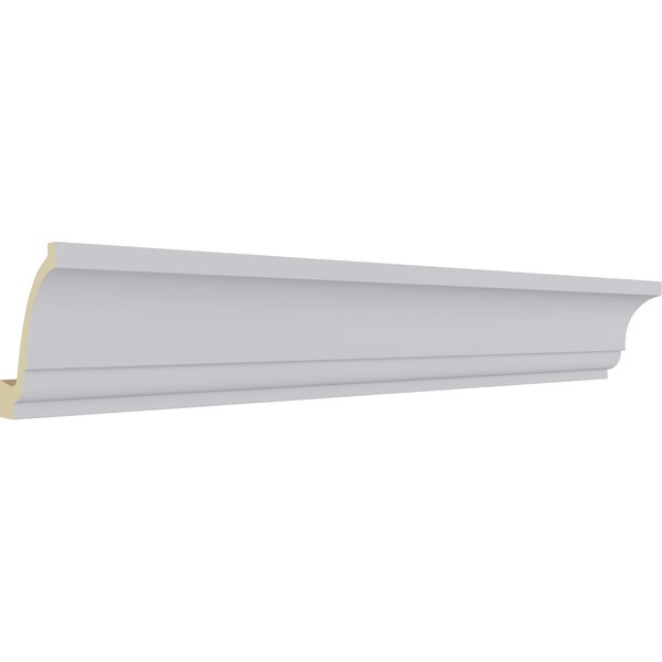Ekena Millwork 5 5/8"H x 4 5/8"P x 8"F x 94 1/2"L Marseille Crown Moulding - MLD06X05X08MA