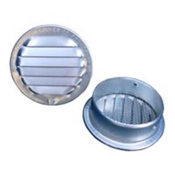 Prontitud 6 in. Louver with Screen Aluminum Round, Brown - 0.09 - PR1838404