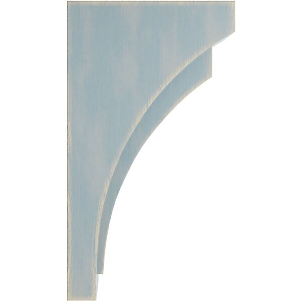 Ekena Millwork 5"W x 6 3/4"D x 12"H Large Felix Wood Vintage Decor Corbel, Driftwood Blue - CORWD05X06X12FEBU