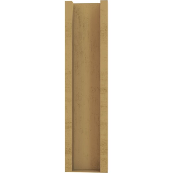 Ekena Millwork 6-in W x 16-in D x 24-in H Funston Trad Rough Cedar Woodgrain TimberThane Outlooker, Primed Tan - OUTUR060X16X24FST04RCPR