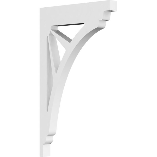 Ekena Millwork Stanford Architectural Grade PVC Bracket, 5/8"W X 5 1/2"D X 9"H - BKTP01X05X09ST