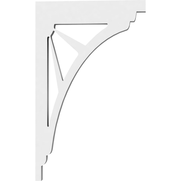 Ekena Millwork Stanford Architectural Grade PVC Bracket, 5/8"W X 5 1/2"D X 9"H - BKTP01X05X09ST