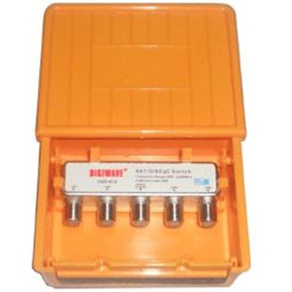Digiwave DGS - 41K - Conmutador Diseqc 4x1 - Caja completa - Impermeable - DGS-41K
