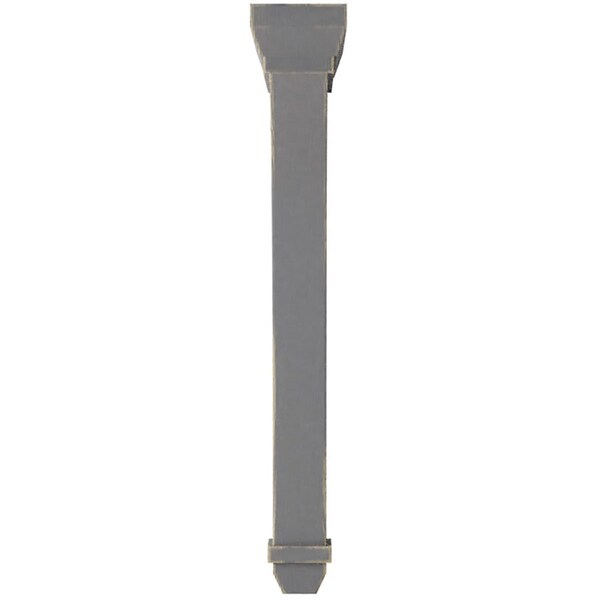Ekena Millwork 2 1/4"W x 7"D x 14"H Stockport Wood Vintage Decor Bracket, Pebble Grey - BKTWD02X07X14STPG