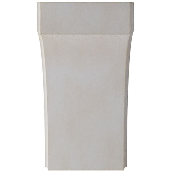 Ekena Millwork 5 1/4"W x 8"D x 10"H Clarksville Wood Vintage Decor Bracket, Chalk Dust White - BKTWD05X08X10CVWH