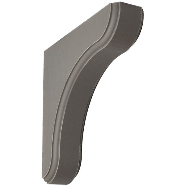 Ekena Millwork 1 3/4"W x 7 1/2"D x 7 1/2"H Eaton Wood Vintage Decor Bracket, Reclaimed Grey - BKTWD02X08X08EAGY