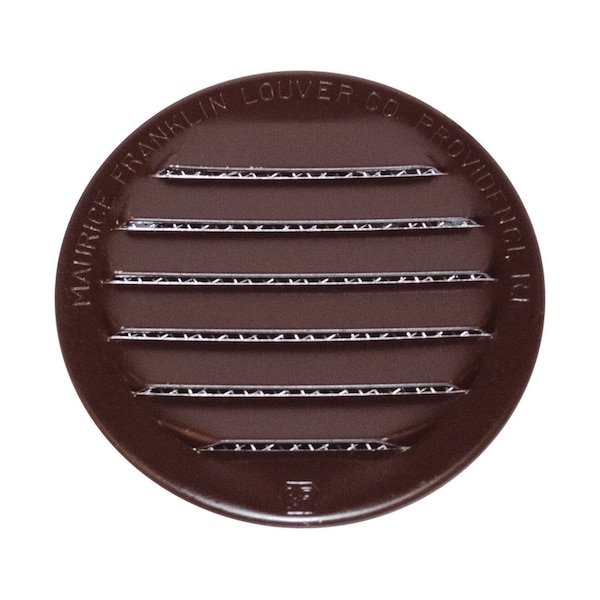 Maurice Franklin Lou Maurice Franklin Louver 3 in. W X 3 in. L Gloss Brown Aluminum Mini Louver, PK4 - RLB-100  3