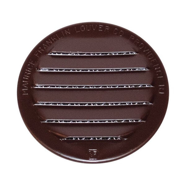 Maurice Franklin Lou Maurice Franklin Louver 2 in. W X 2 in. L Gloss Brown Aluminum Mini Louver - RLB-100  2
