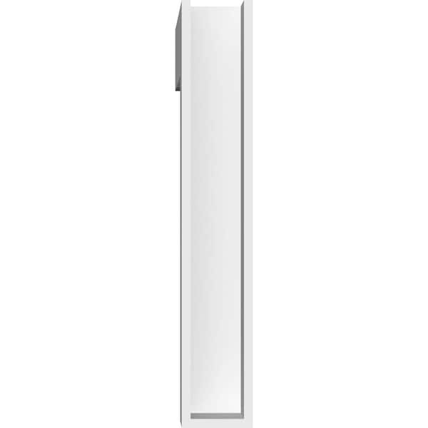 Ekena Millwork Standard Imperial Architectural Grade PVC Bracket With Block Ends, 3"W x 14"D x 18"H - BKTP03X14X18IMP05