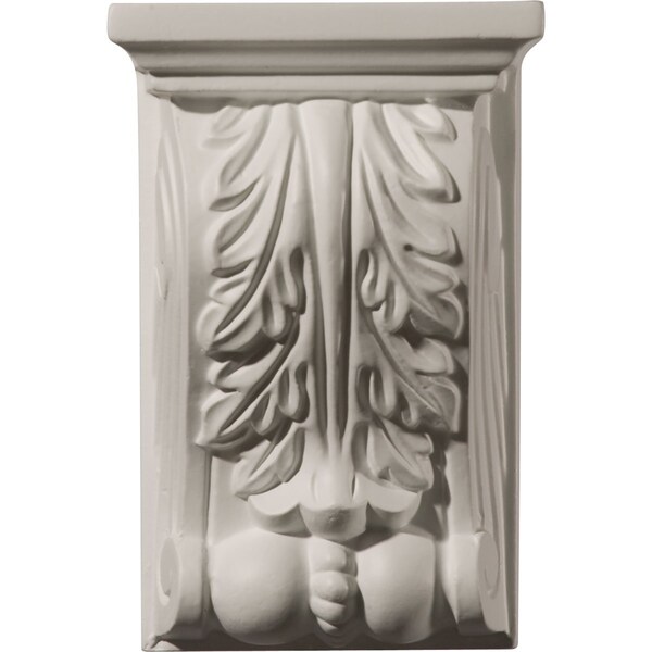 Ekena Millwork 3 7/8"W x 2 3/4"D x 5 7/8"H Legacy Acanthus Corbel - COR03X02X05LE