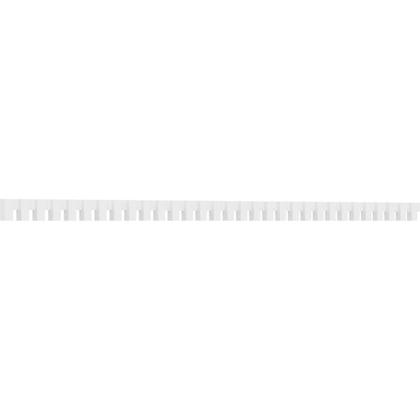 Ekena Millwork Matthews Architectural Grade PVC Dentil Block Trim, 3"H x 1"P x 93"L - DENP03MAT02