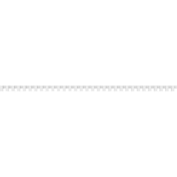 Ekena Millwork Matthews Architectural Grade PVC Dentil Block Trim, 3"H x 1"P x 93"L - DENP03MAT02