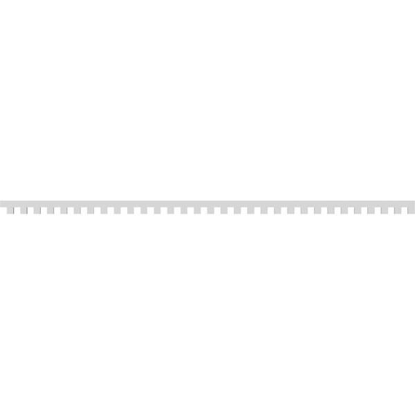 Ekena Millwork Matthews Architectural Grade PVC Dentil Block Trim, 3"H x 1"P x 93"L - DENP03MAT02