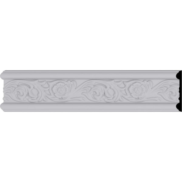Ekena Millwork Chair Rail, Urethane, 94-1/2 in L, 3-1/8 in H - MLD03X00EM