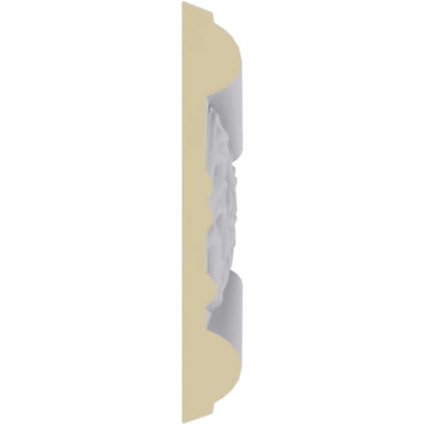 Ekena Millwork Chair Rail, Urethane, 94-1/2 in L, 3-1/8 in H - MLD03X00EM