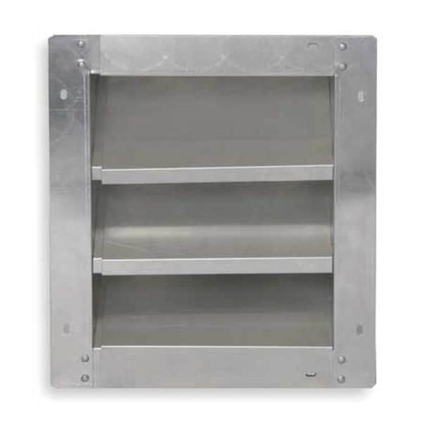 Dayton Louver, Adj w/ 28 to 46 In, Aluminum - 2FTV4