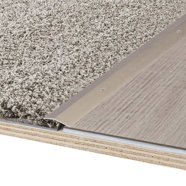 M-D Building Products Aluminum, Pewter, 96 in L, 1.375 in W - 97000