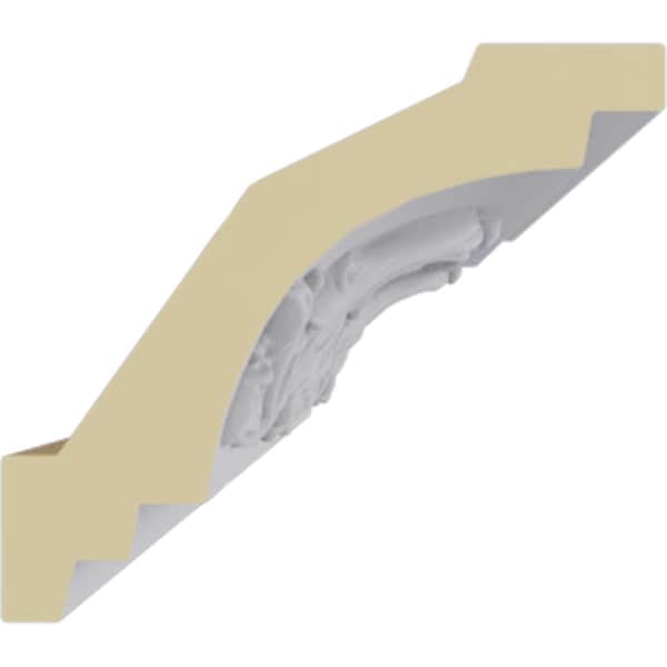 Ekena Millwork 2 1/2"H x 2 7/8"P x 3 7/8"F x 94 1/2"L Quentin Crown Moulding - MLD02X02X03QU