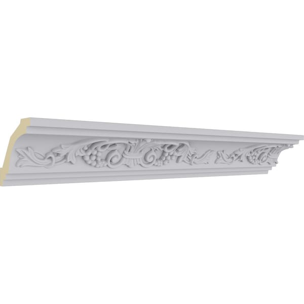 Ekena Millwork 2 1/2"H x 2 7/8"P x 3 7/8"F x 94 1/2"L Quentin Crown Moulding - MLD02X02X03QU