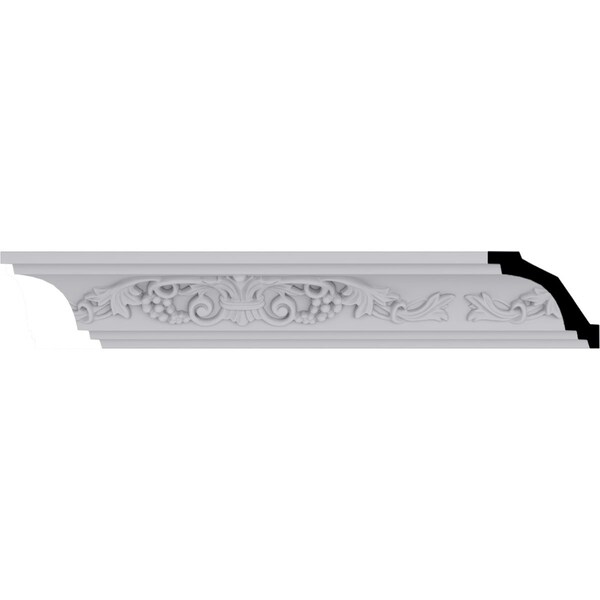Ekena Millwork 2 1/2"H x 2 7/8"P x 3 7/8"F x 94 1/2"L Quentin Crown Moulding - MLD02X02X03QU