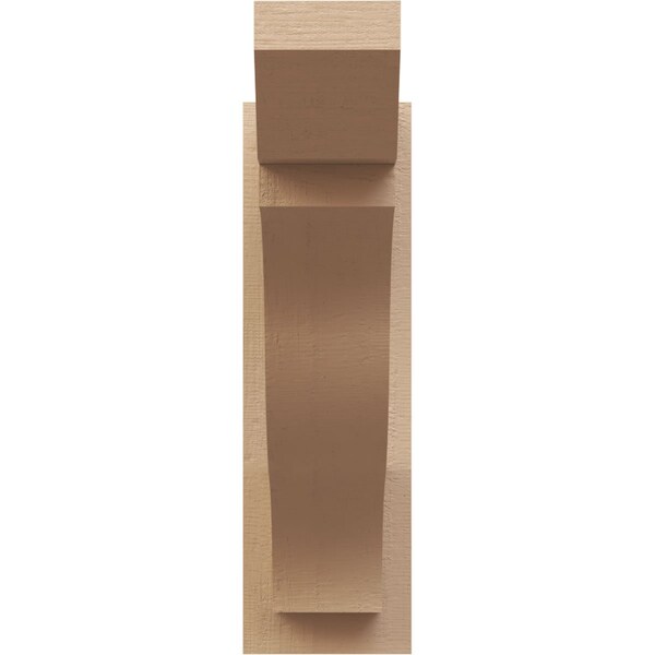 Ekena Millwork 5 1/2-in W x 18-in D x 18-in H Funston Slat Rough Cedar Woodgrain TimberThane Outlooker, Primed Tan - OUTUR055X18X18FST24RCPR